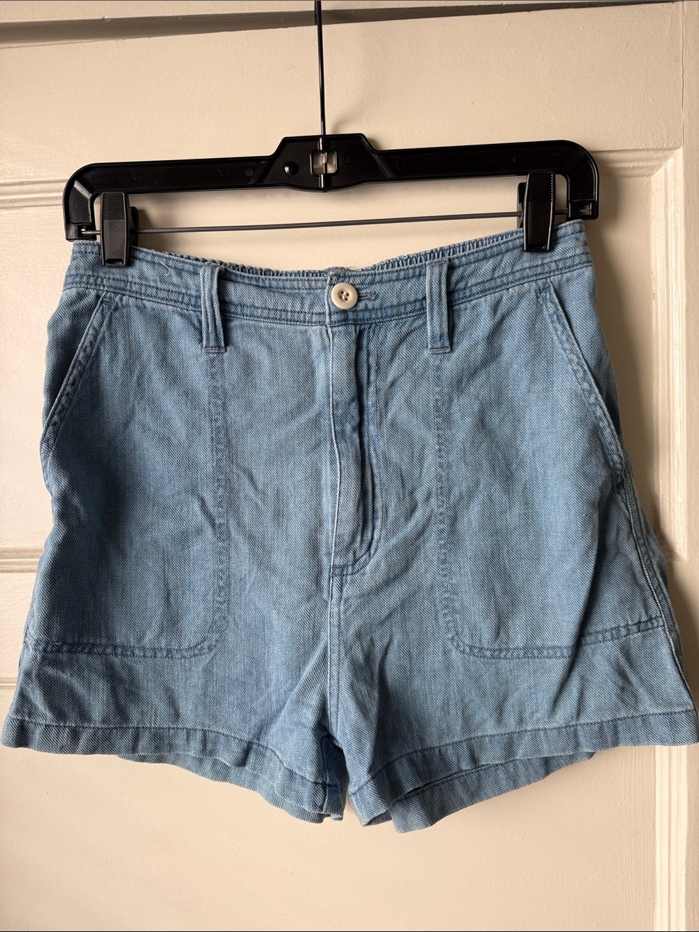 Madewell Camp Blue Chambray Shorts Size Small